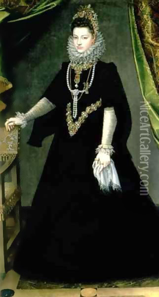 Infanta Isabella Clara Eugenia Oil Painting - Sofonisba Anguissola
