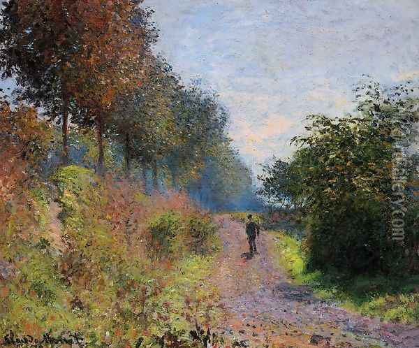 The Sheltered Path Oil Painting - Claude Oscar Monet