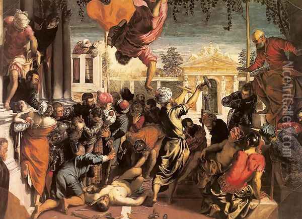 Miracle of the Slave (Miracolo dello schiavo) Oil Painting - Jacopo Tintoretto (Robusti)
