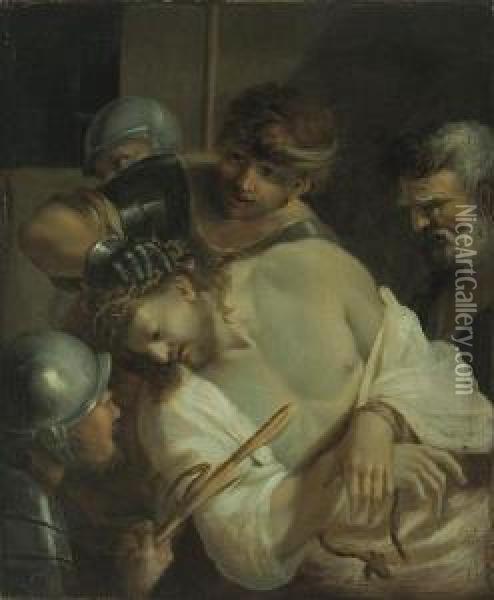 Christ Crowned With Thorns Oil Painting - Daniel Seiter