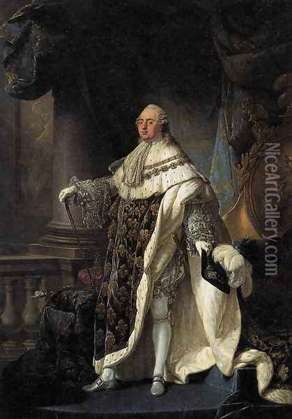 Portrait of Louis XVI 1788 Oil Painting - Antoine-Francois Callet