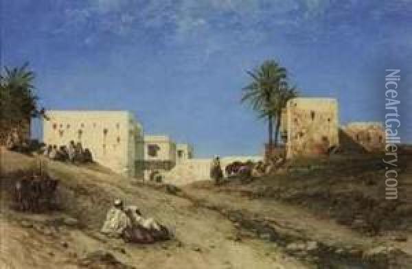 Bab Azoun ('gate Of Grief'), Algiers Oil Painting - William Wyld