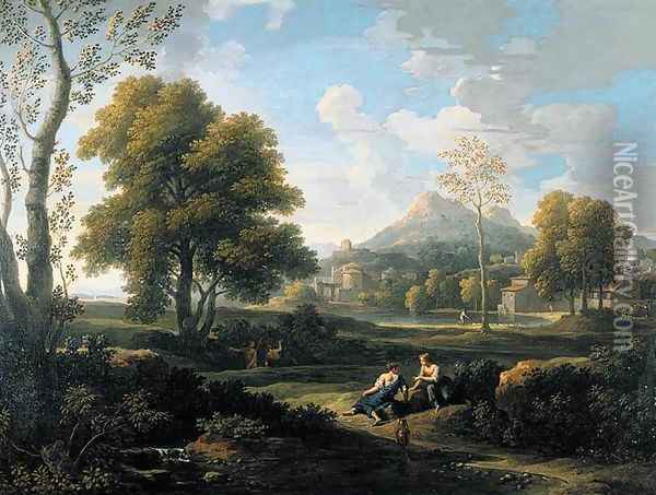 Classical Landscape 2 Oil Painting - Jan Frans Van Bloemen (Orizzonte)