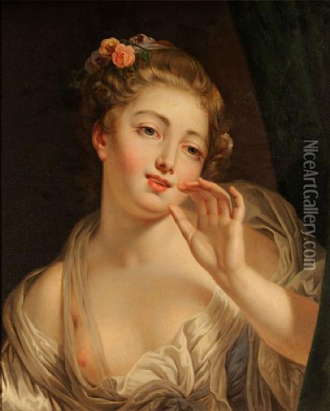 La Voluptueuse Oil Painting - Jean Baptiste Greuze