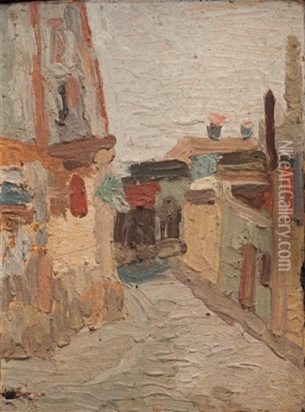 Ciudad Vieja Oil Painting - Alfredo De Simone