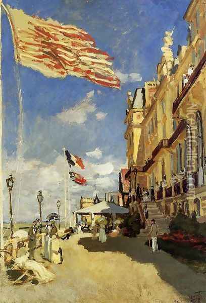 Hotel Des Roches Noires Trouville Oil Painting - Claude Oscar Monet