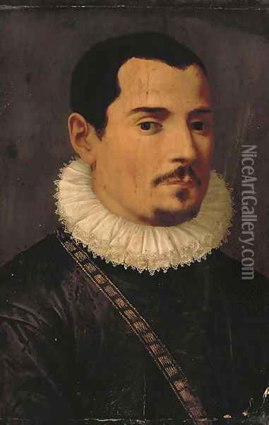 Portrait of a gentleman Oil Painting - da San Friano Maso
