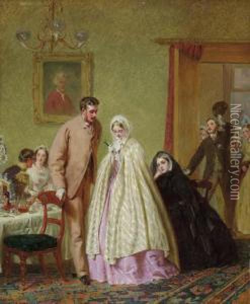 The Wedding Breakfast Oil Painting - George Elgar Hicks