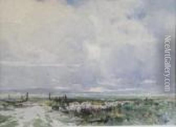 Landscape. Oil Painting - Charles Harrington