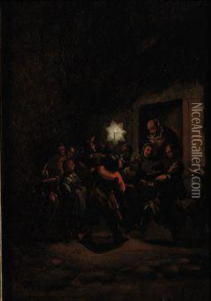 The Star Of The Kings Oil Painting - Egbert van der Poel