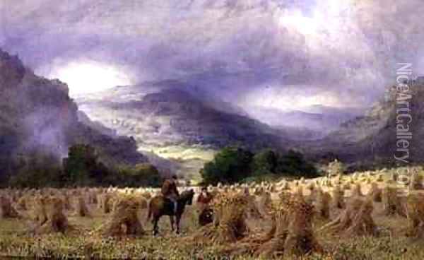 Harvest Time Oil Painting - Charles Grant Davidson