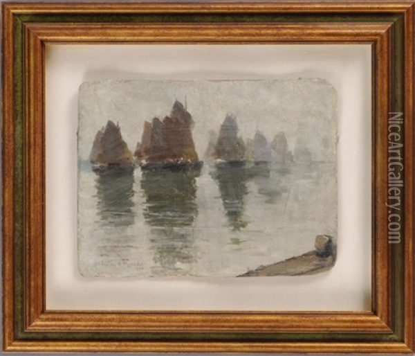 Sail Boats Oil Painting - Chauncey Foster Ryder