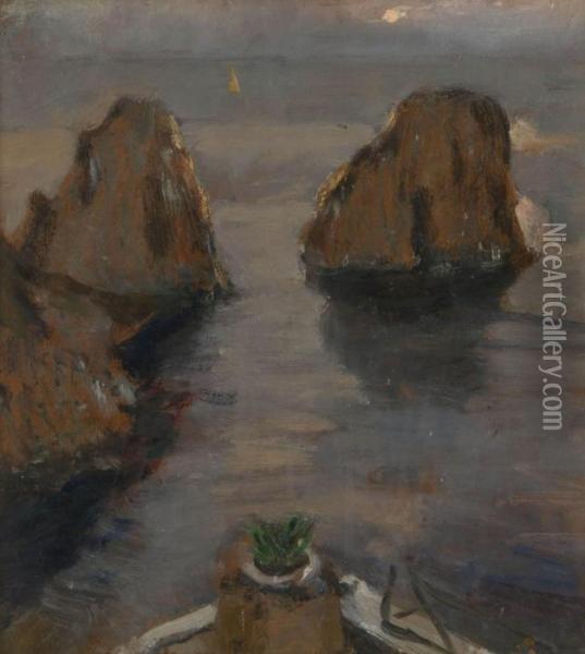 Capri Oil Painting - Gennaro Villani
