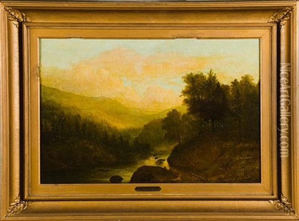 Summer Landscape Oil Painting - William Morris Hunt