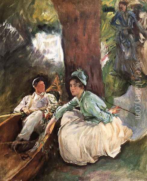 By The River Oil Painting - John Singer Sargent