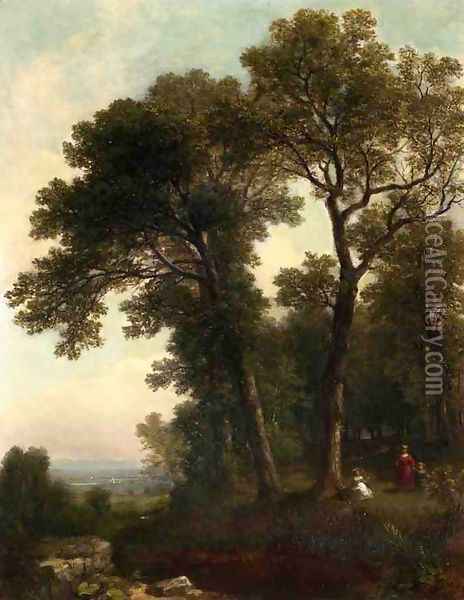 The Picnic Oil Painting - Asher Brown Durand