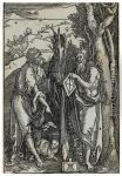 Saint John The Baptist And Saint Onuphrius Oil Painting - Albrecht Durer