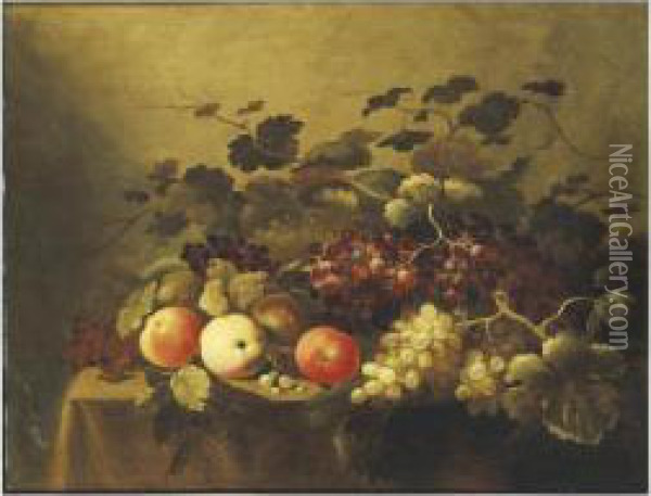 Nature Morte Aux Fruits Oil Painting - Roloef Koets