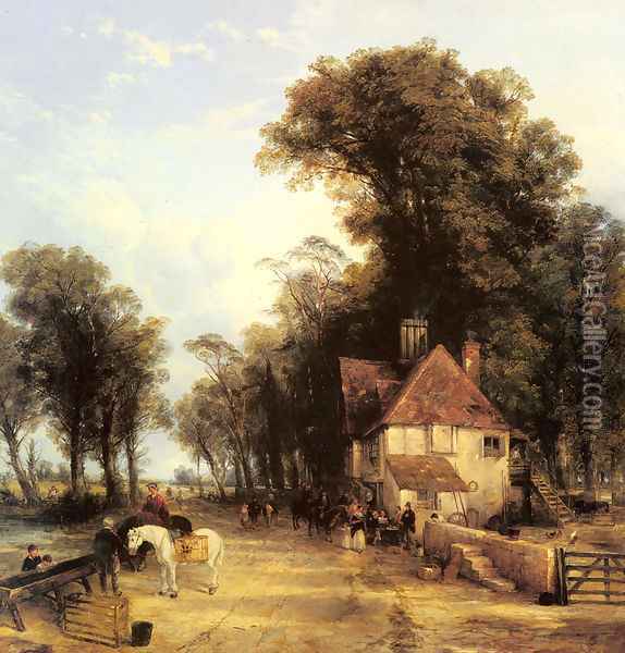 The Nearest Way in Summer Oil Painting - Thomas Creswick