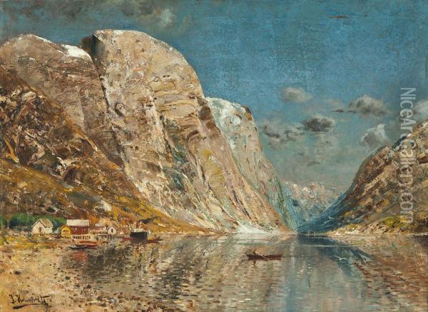 Fjordlandschaft Oil Painting - Karl Kaufmann