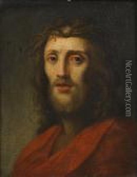 Christ As The Man Of Sorrows Oil Painting - Anton Raphael Mengs
