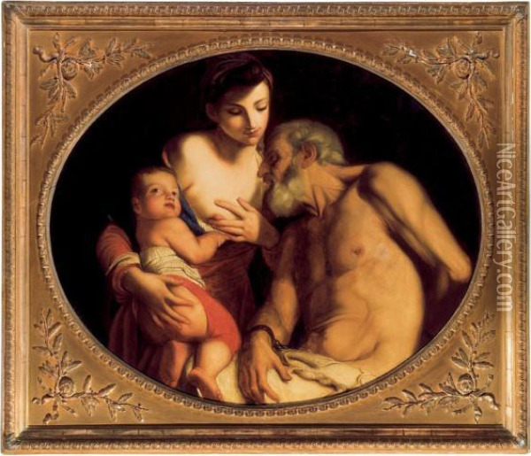 Caritas Romana, 1822 - 23 Oil Painting - Friedrich Ritter von Amerling