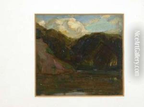 The Quarry Pond, Ravelston Oil Painting - Robert Hope