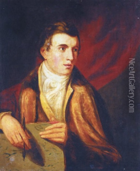 Portrait Of Ramsay Richard Reinagle Oil Painting - John Constable