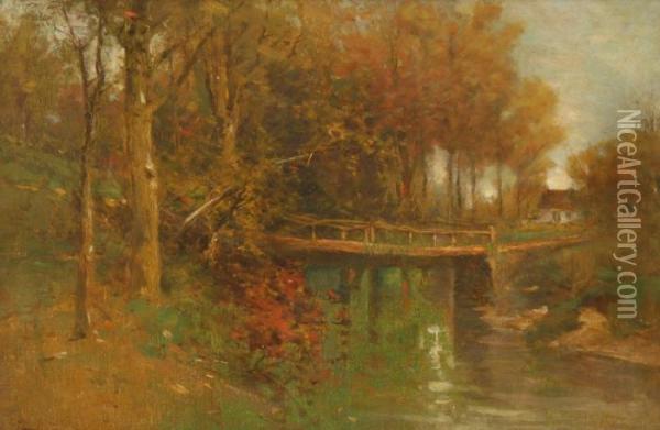 On The Bronx River Oil Painting - George Henry Smillie
