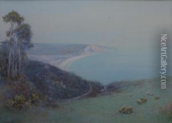 Above Porlock Bay Oil Painting - John White