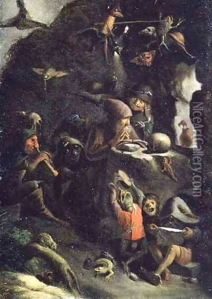 The Temptation of St. Anthony Oil Painting - Thomas Van Apshoven