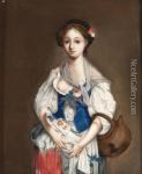 Jeune Fille A La Cruche Cassee Oil Painting - Jean Baptiste Greuze