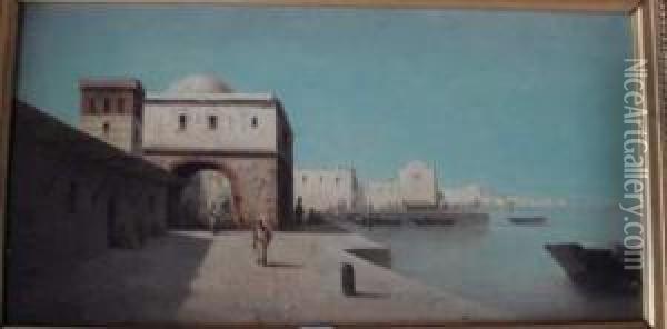 Port De Mediterranee Oil Painting - Louis Mayer