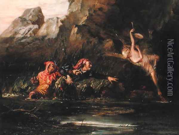 The Tempest Oil Painting - William Bell Scott