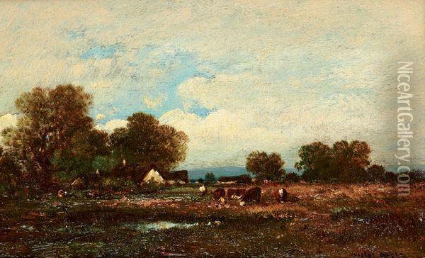 Paysage Oil Painting - Leon Victor Dupre