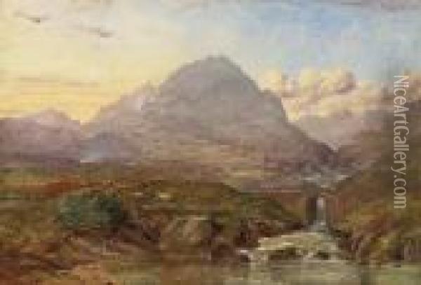 In The Highlands Oil Painting - Waller Hugh Paton