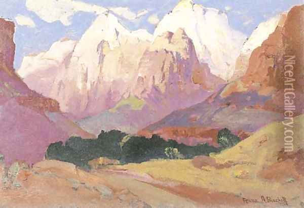 Grand Tetons Oil Painting - Franz Bischoff