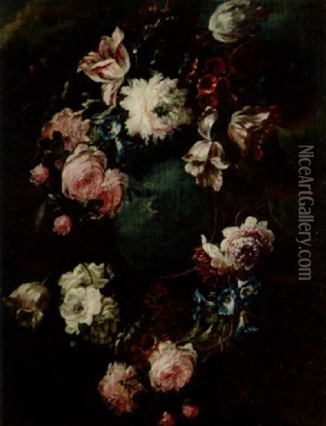 Blomsterstilleben Oil Painting - Jan-Baptiste Bosschaert
