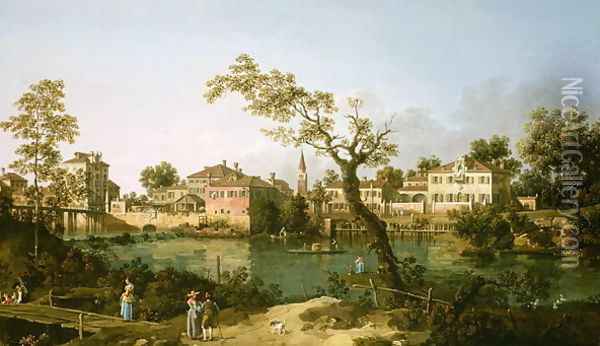 Padua Oil Painting - (Giovanni Antonio Canal) Canaletto