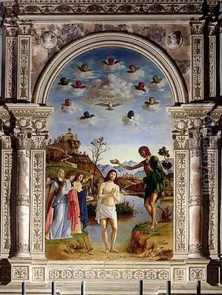 The Baptism of Christ Oil Painting - Giovanni Battista Cima da Conegliano