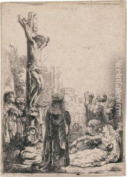 The Crucifixion Oil Painting - Rembrandt Van Rijn