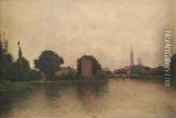 Bords De Loire Oil Painting - Alfred Casile