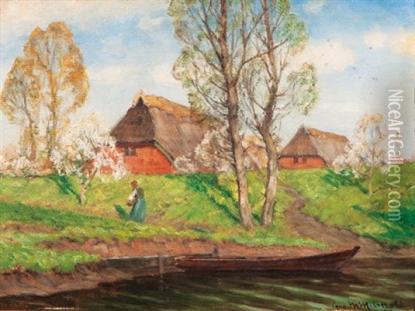 Spring Oil Painting - Georg M. Meinzolt