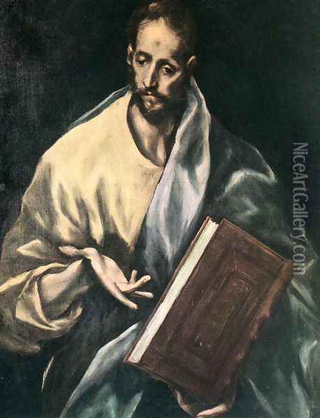 Apostle St James the Less 1610-14 Oil Painting - El Greco (Domenikos Theotokopoulos)