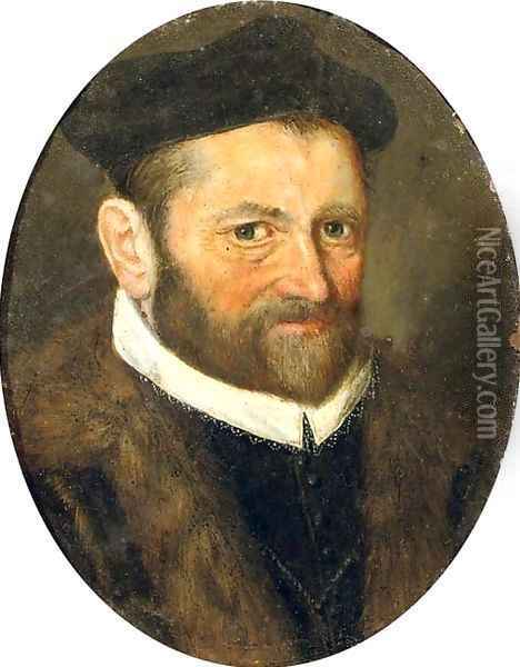 Portrait of a bearded man Oil Painting - Frans Pourbus the younger
