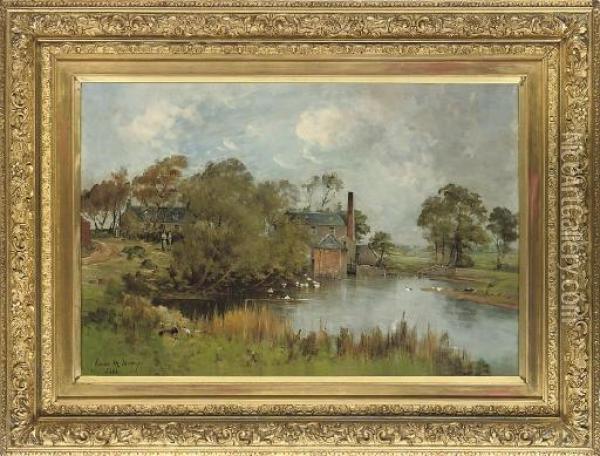 The Mill Pond Oil Painting - James H.C. Millar