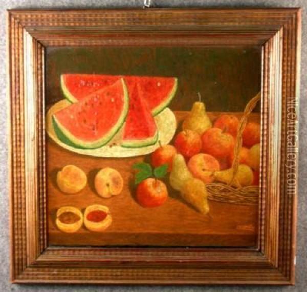 Frutta Oil Painting - Cesare Esposito