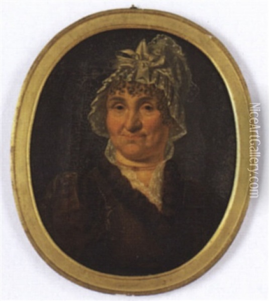 Portrat Maria Buhlmann-koch Von Sarmensdorf Oil Painting - Franz Joseph Menteler