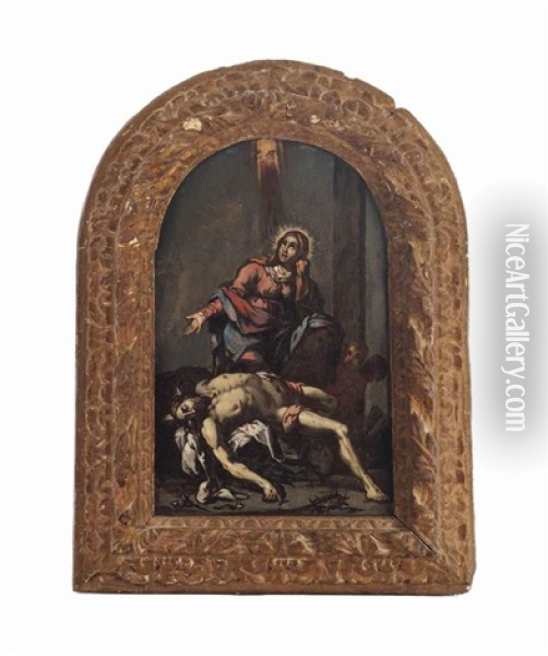 The Pieta Oil Painting - Bartolomeo Veneto