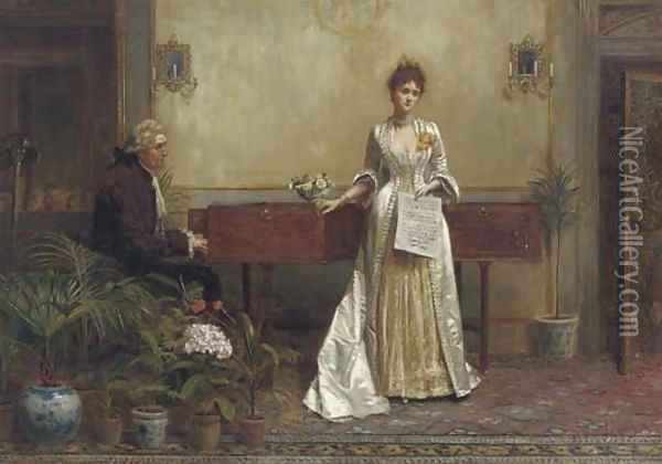 Her first appearance Oil Painting - George Goodwin Kilburne